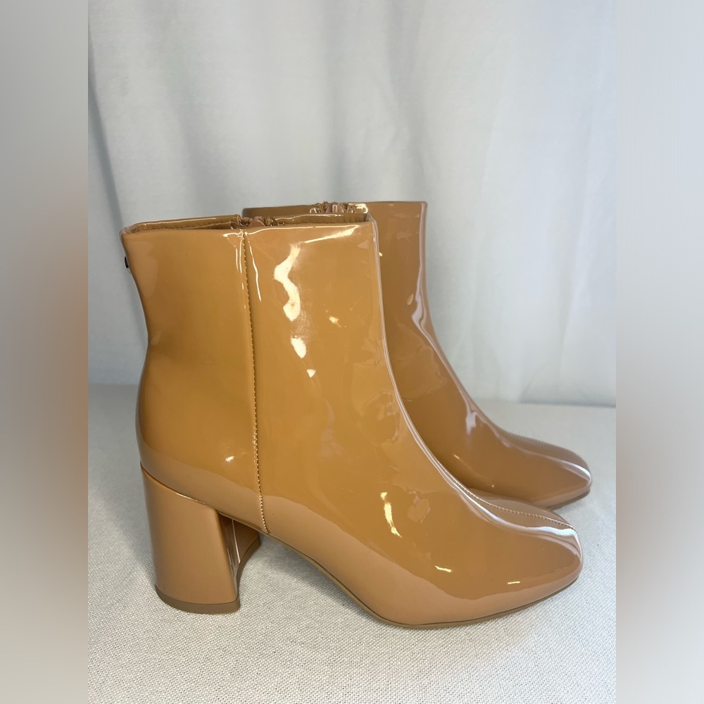 Madden NYC Women's Patent Inside Zip Booties